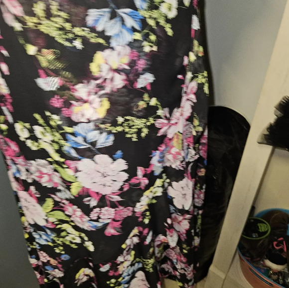 Eyeshadow Womans Spaghetti Strap Floral Dress Size S - Picture 6 of 14